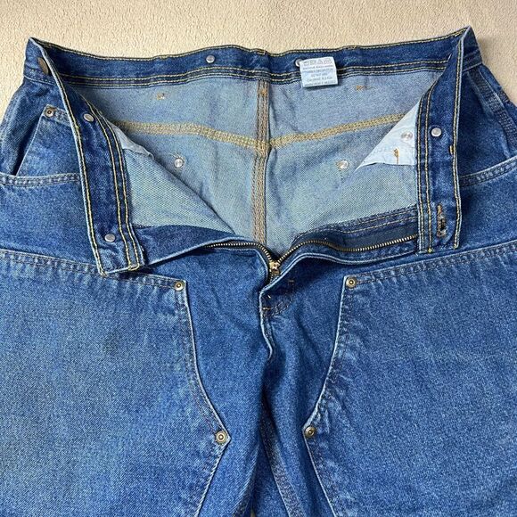 Men’s Vintage Double Knee key Jeans size 38x30 - Picture 9 of 10